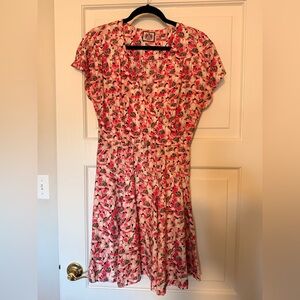 Juicy Couture Pink Floral Midi Dress